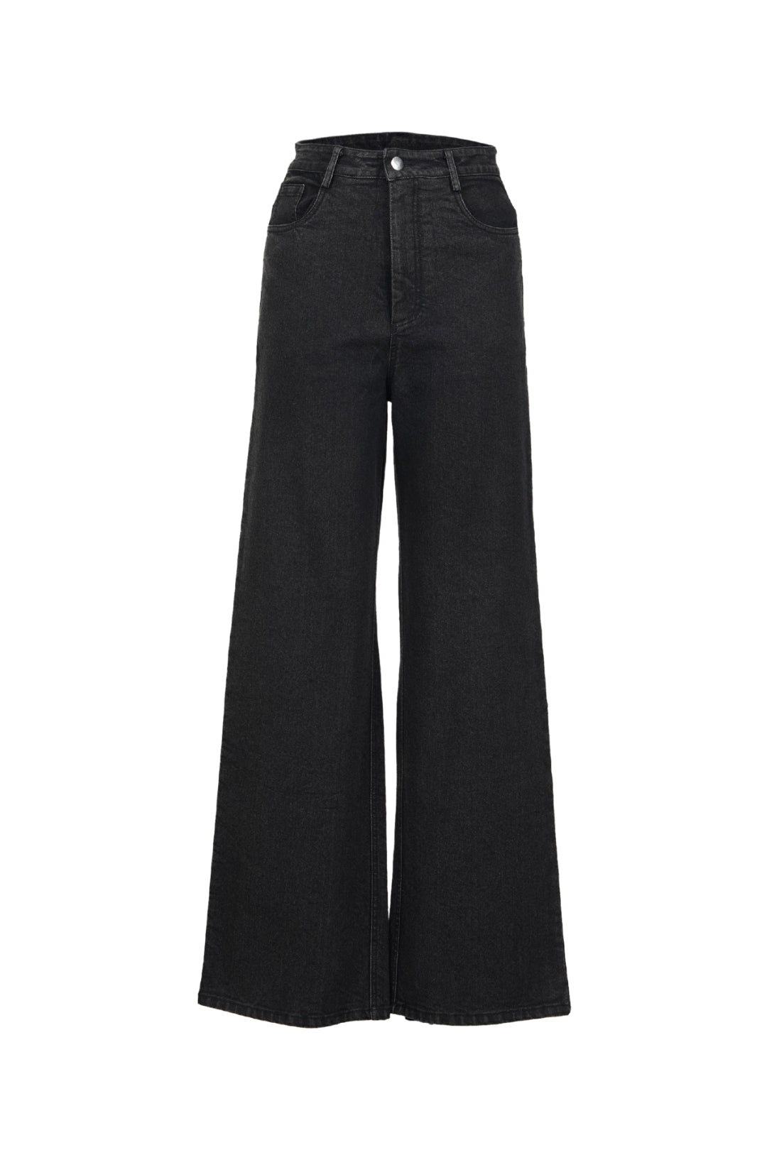 CLASSIC BLACK STRAIGHT-LEG JEANS