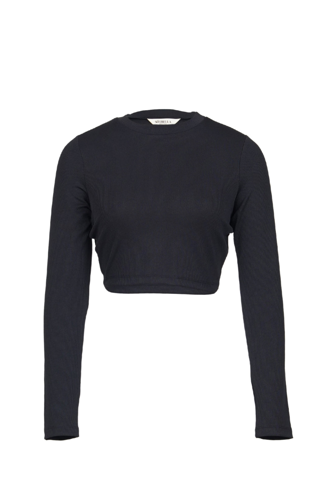 ROUND NECK FULL-SLEEVE CROP TOP