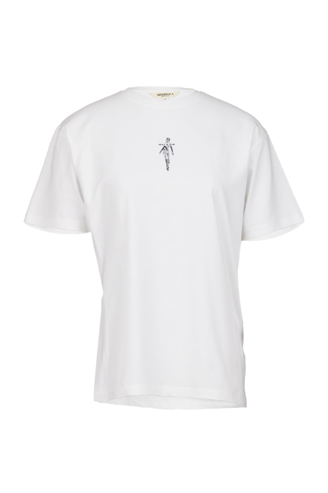 WHITE MINIMAL DESIGN COTTON TEE