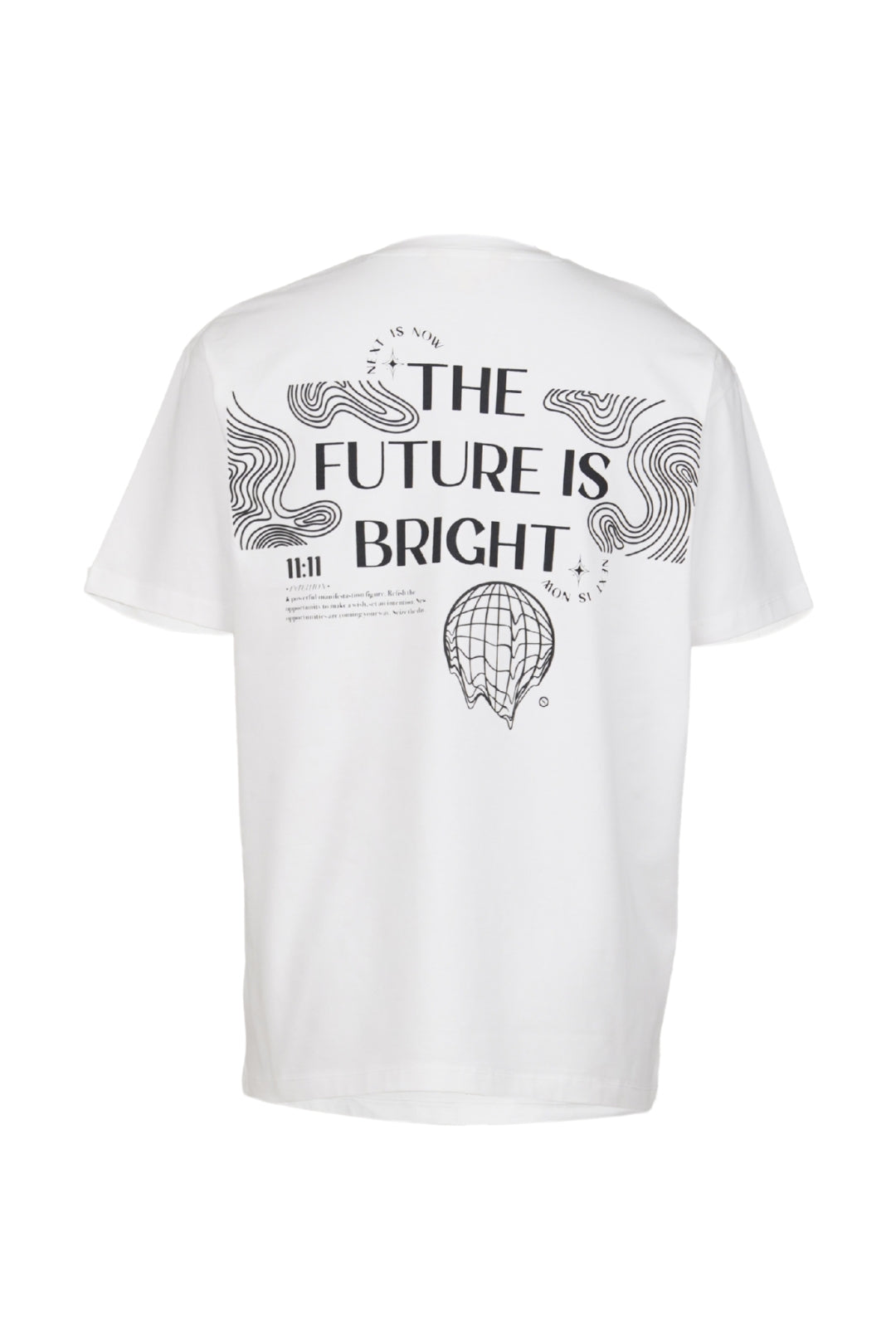 WHITE MINIMAL DESIGN COTTON TEE