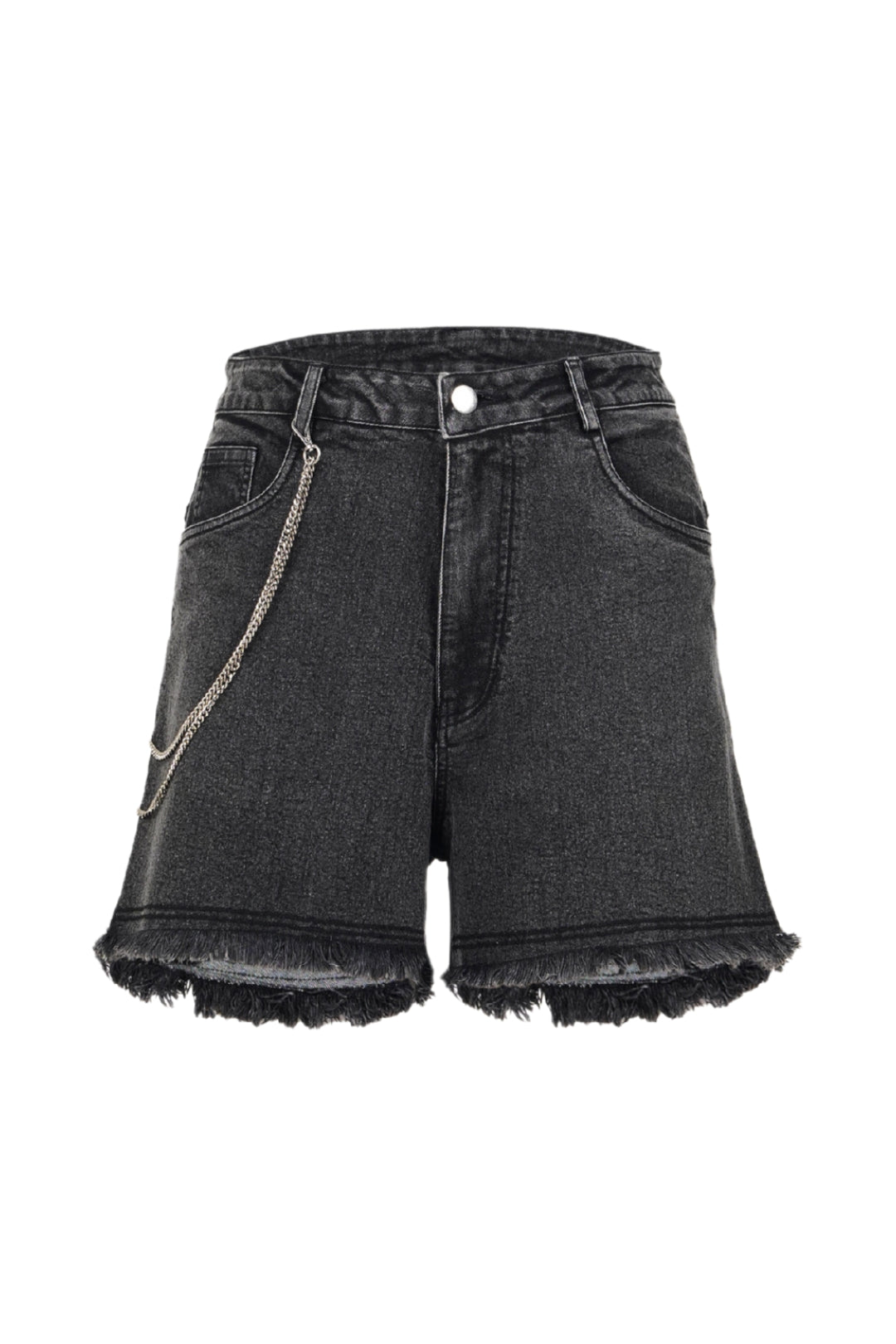 WASHED BLACK UTILITY SHORTS