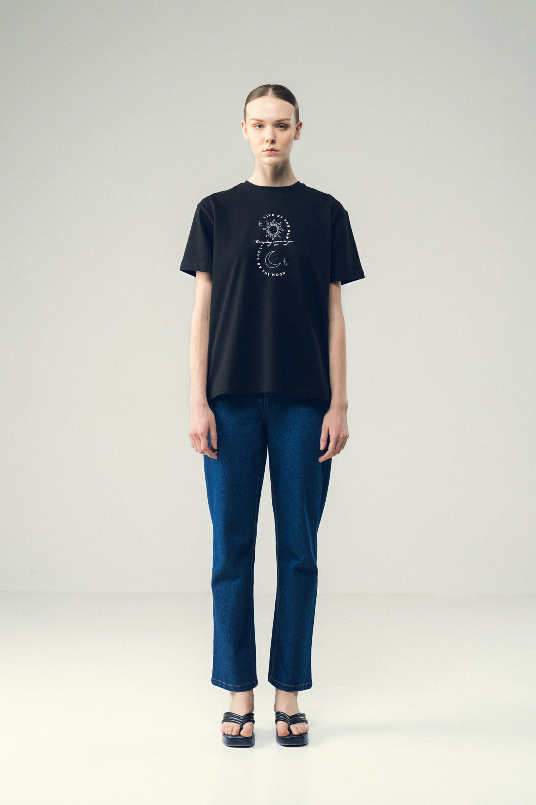 CELESTIAL BLACK GRAPHIC TEE