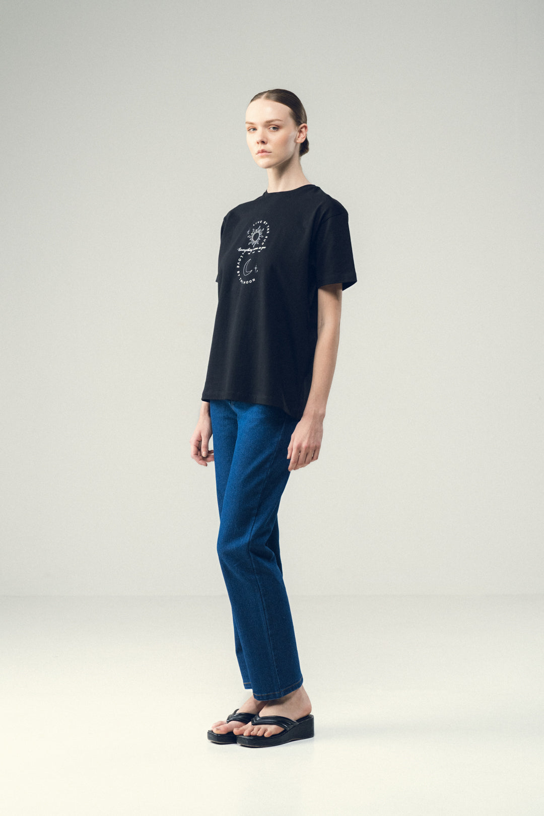 CELESTIAL BLACK GRAPHIC TEE