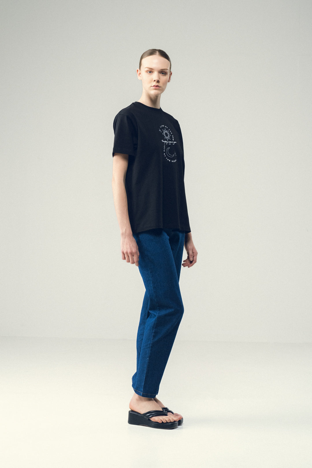 CELESTIAL BLACK GRAPHIC TEE