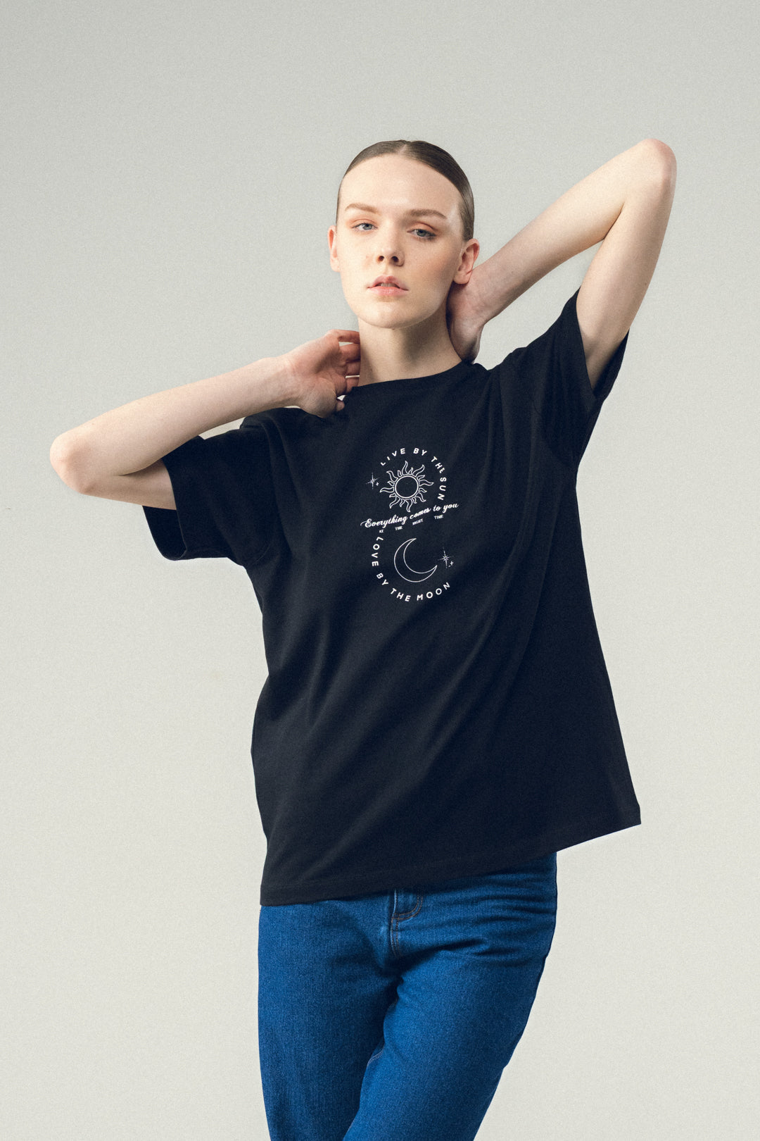 CELESTIAL BLACK GRAPHIC TEE