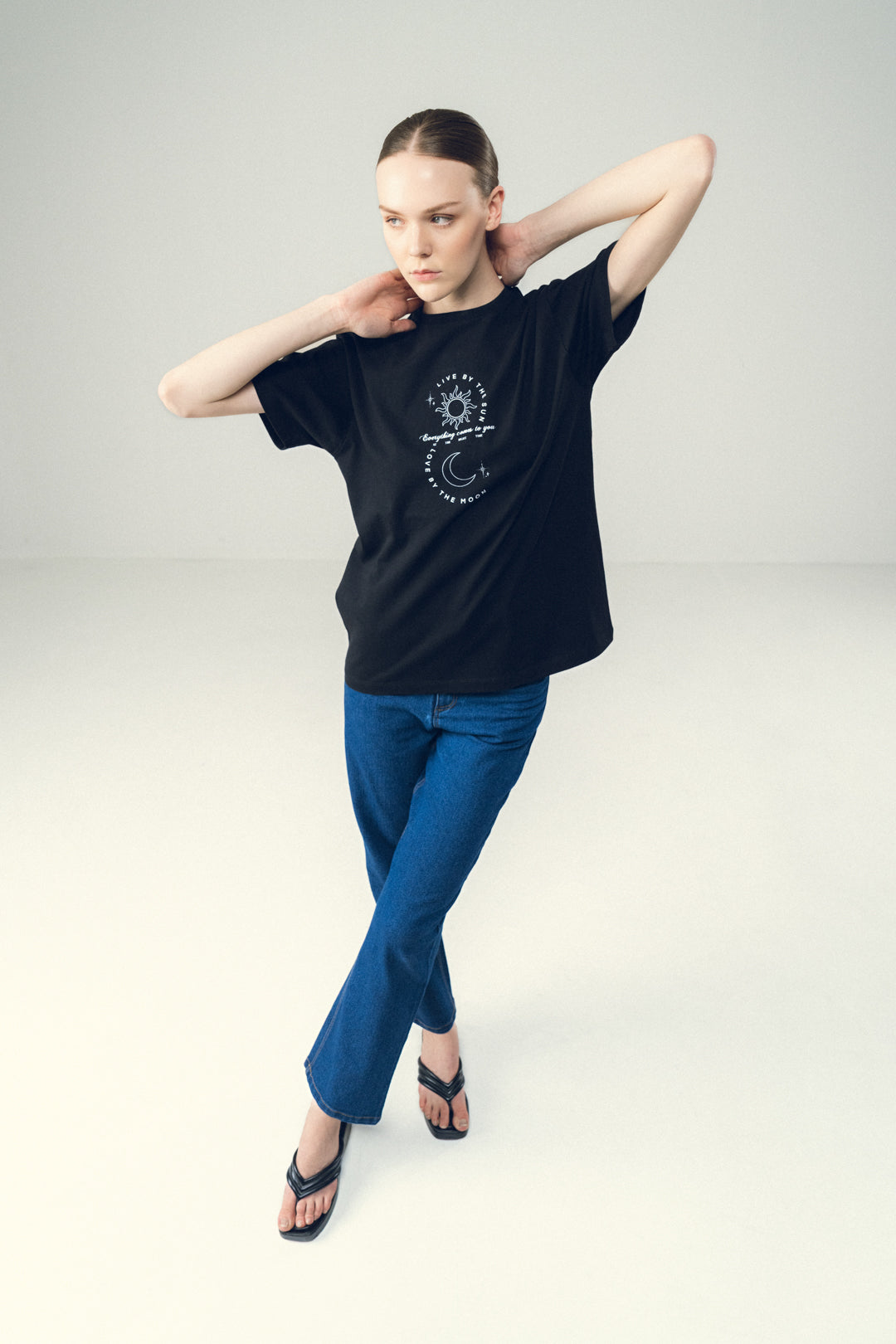 CELESTIAL BLACK GRAPHIC TEE