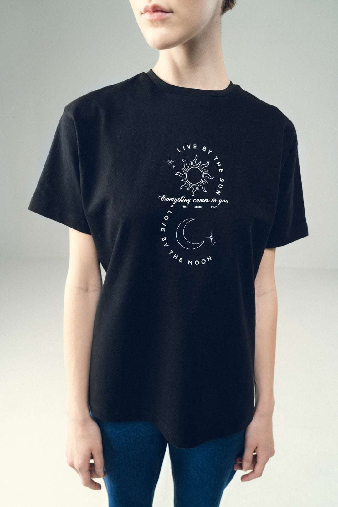 CELESTIAL BLACK GRAPHIC TEE