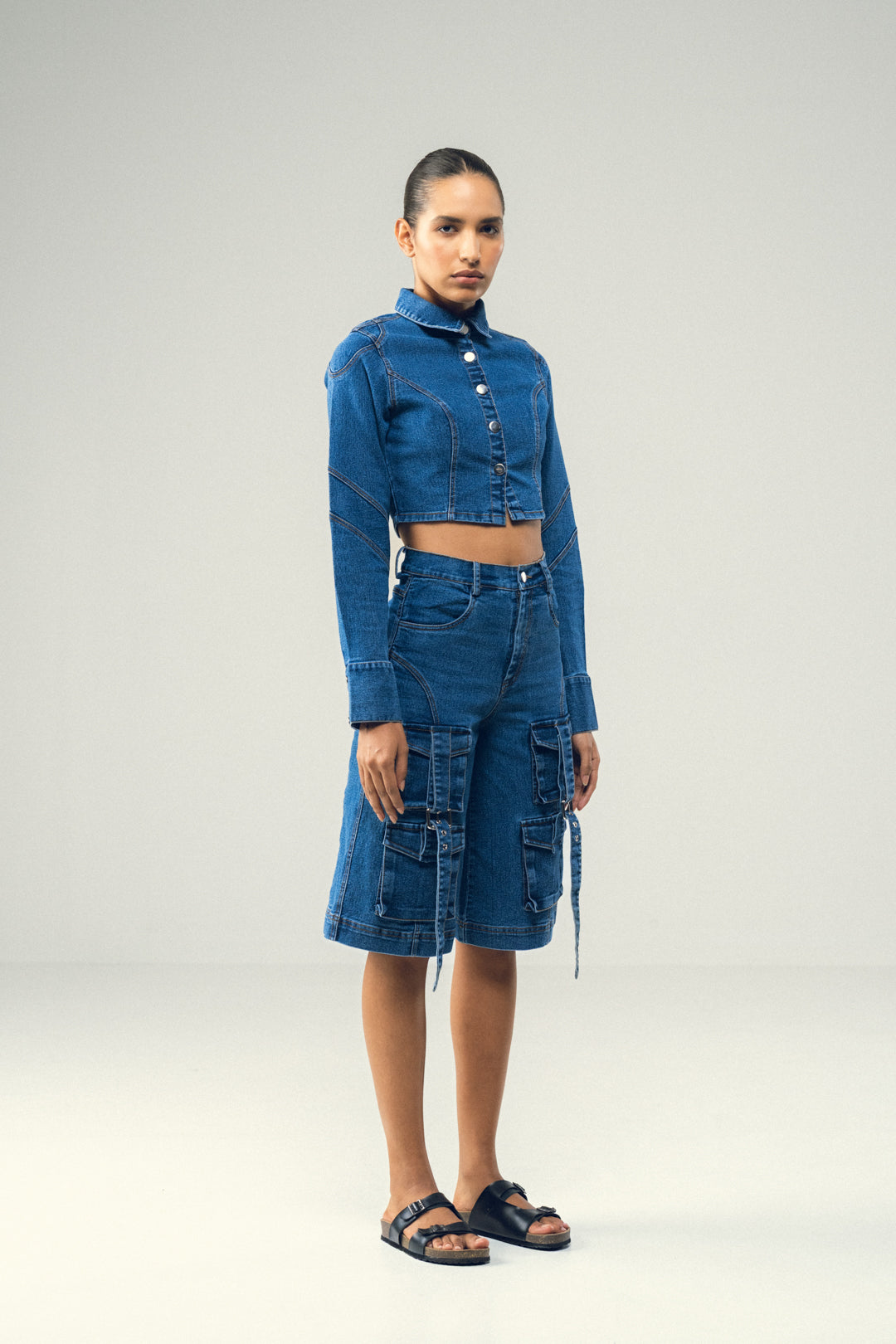 EDGE-CUT DENIM JACKET