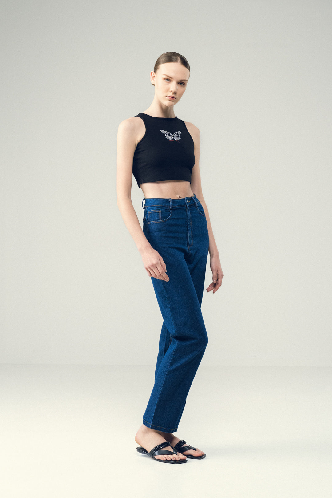 INK BLUE STRAIGHT JEANS