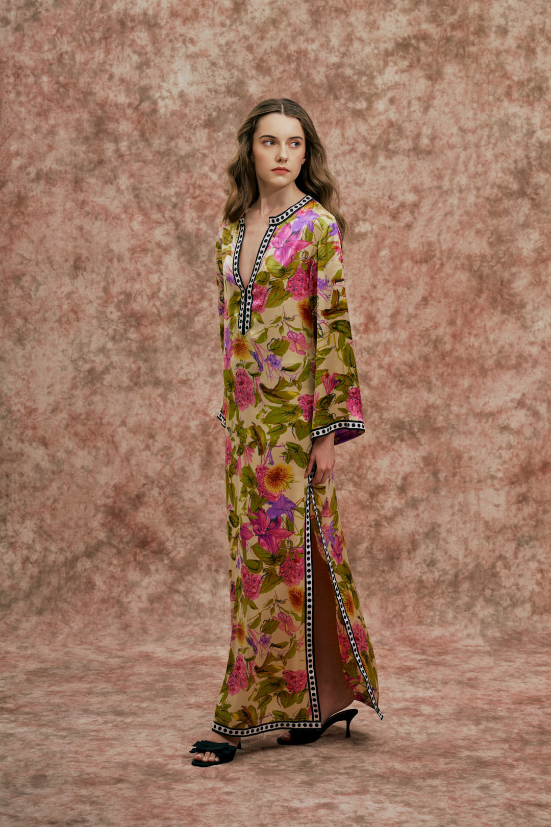 FLORAL PRINT KAFTAN
