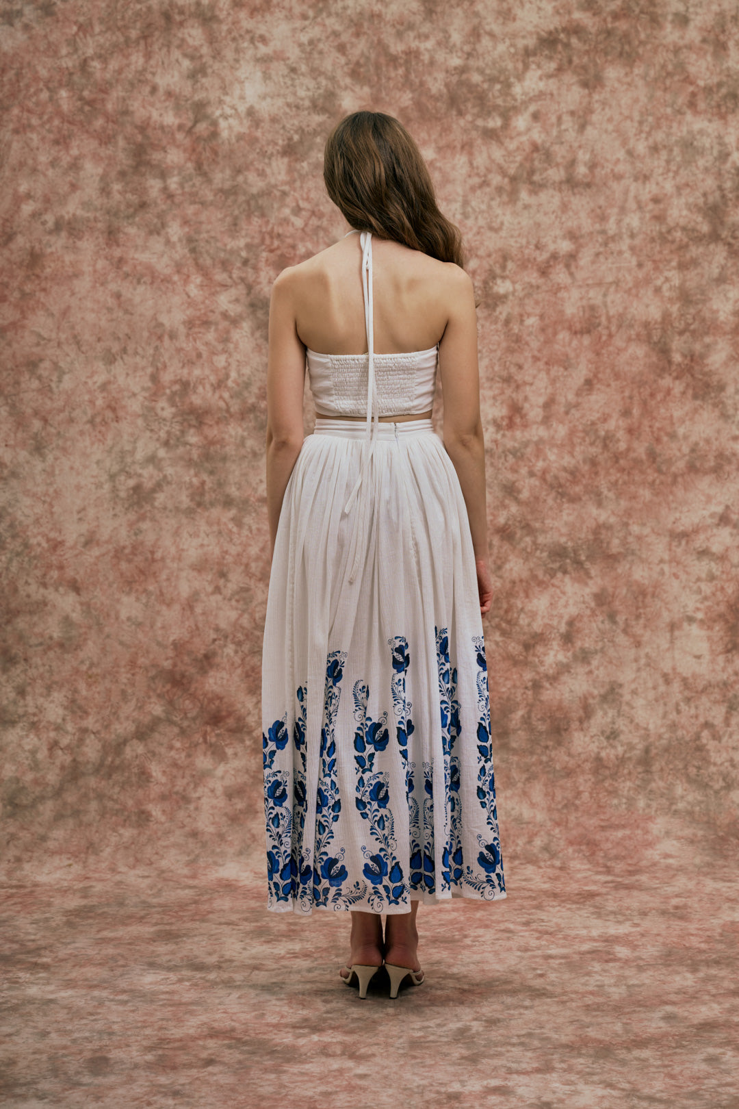 PORCELAIN BLOOM HALTER CO-ORD SET
