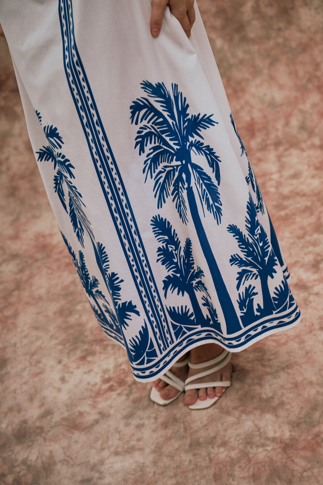 PALM MOTIF HALTER CO-ORD SET