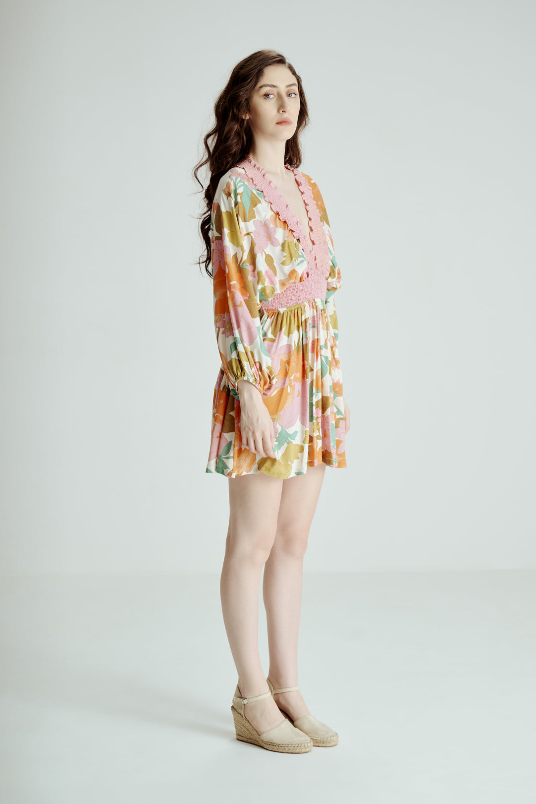 FLORAL PRINT SHORT DRESS