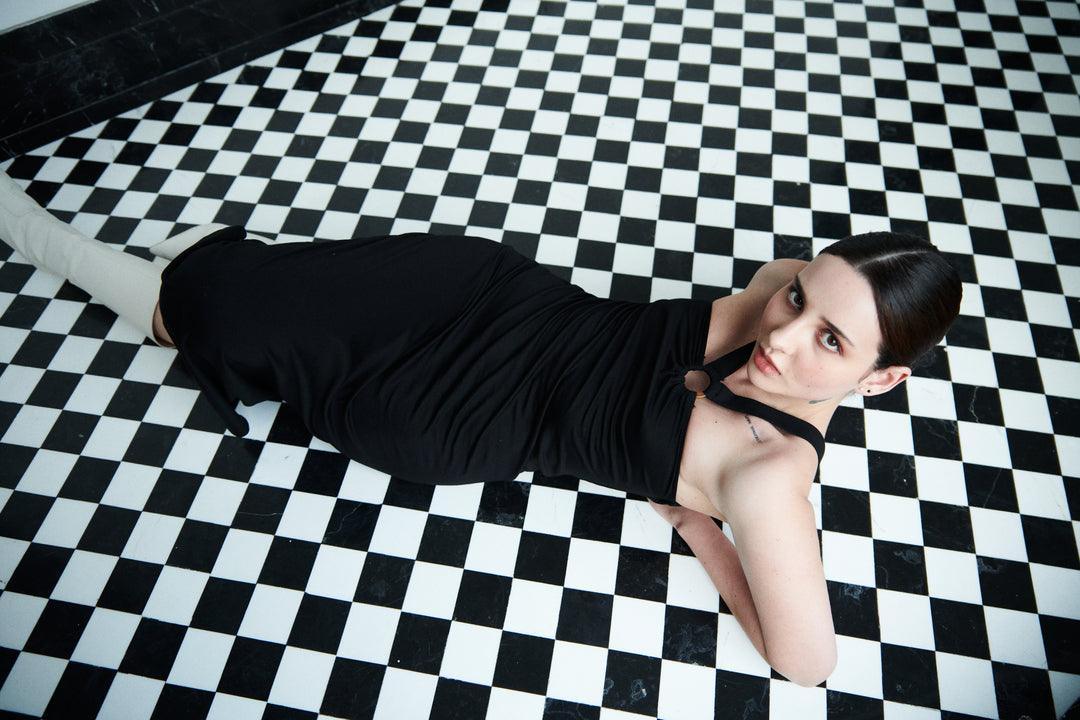 Black A-Line Dress - Sotbella