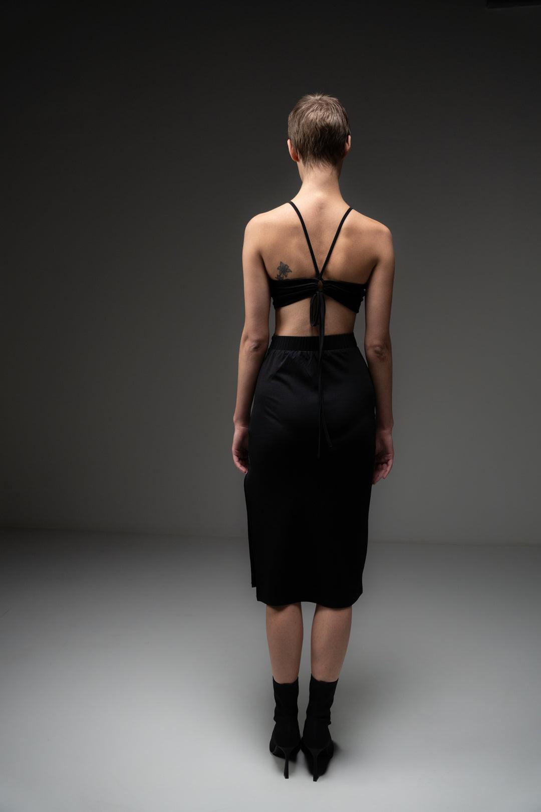 Black Cut Out Dress - Sotbella