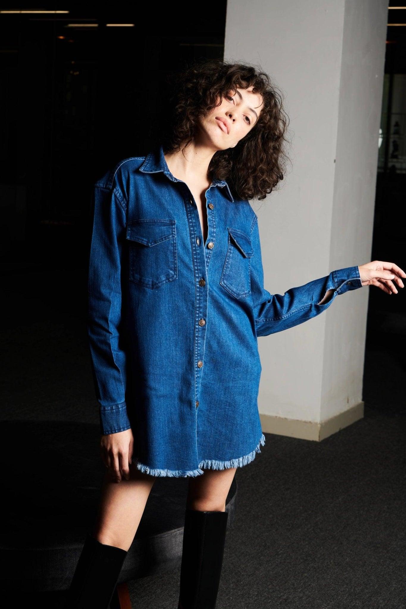 Blue Denim Shirt - Sotbella