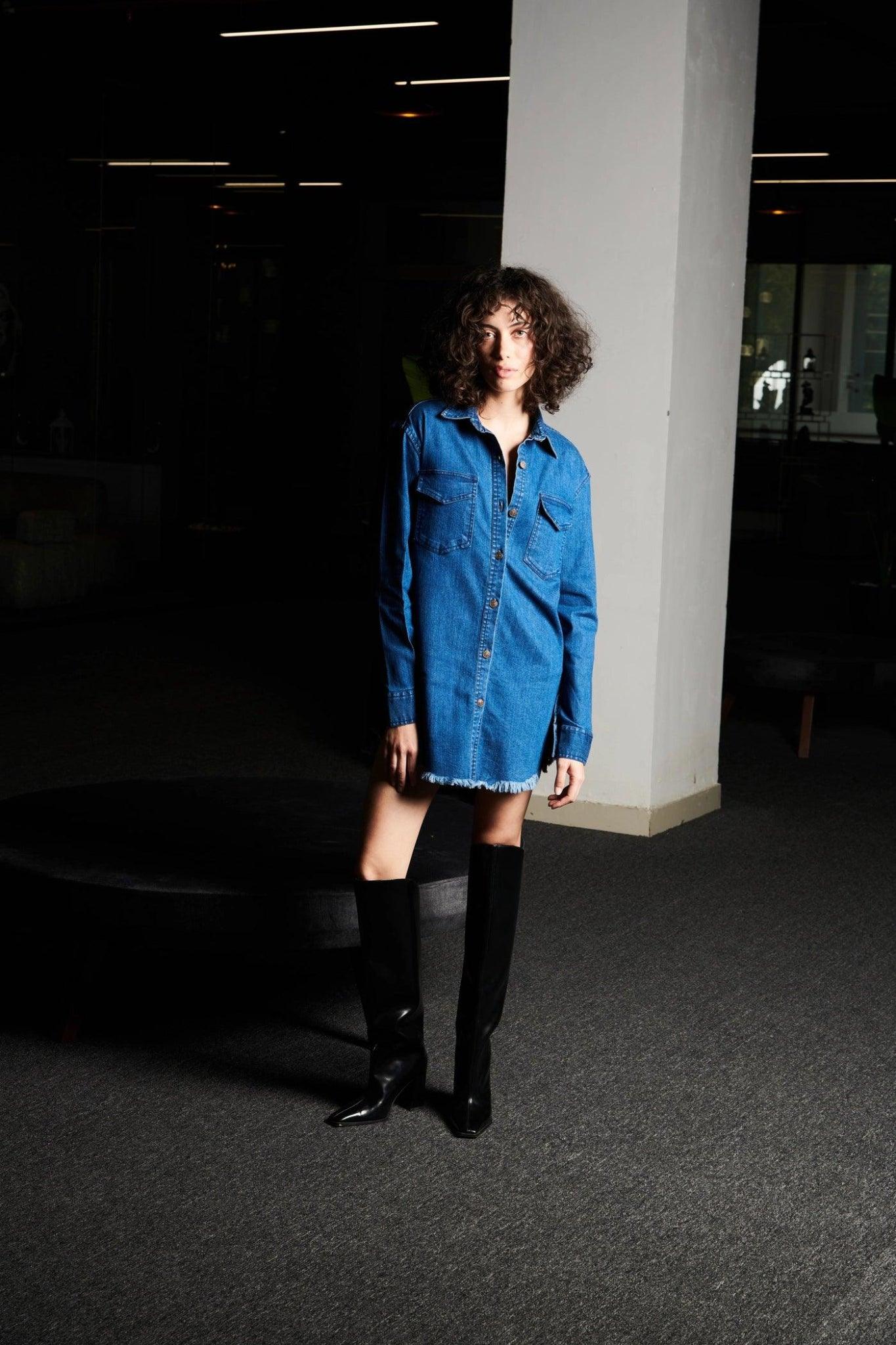 Blue Denim Shirt - Sotbella