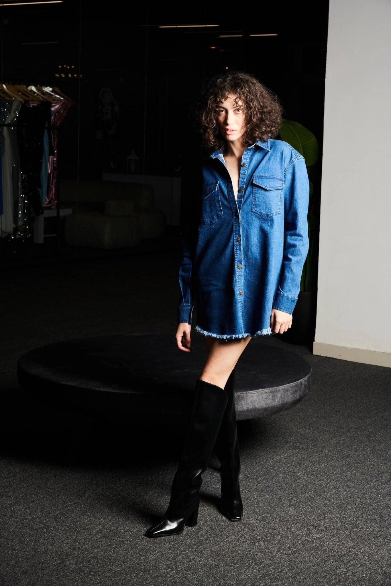 Blue Denim Shirt - Sotbella