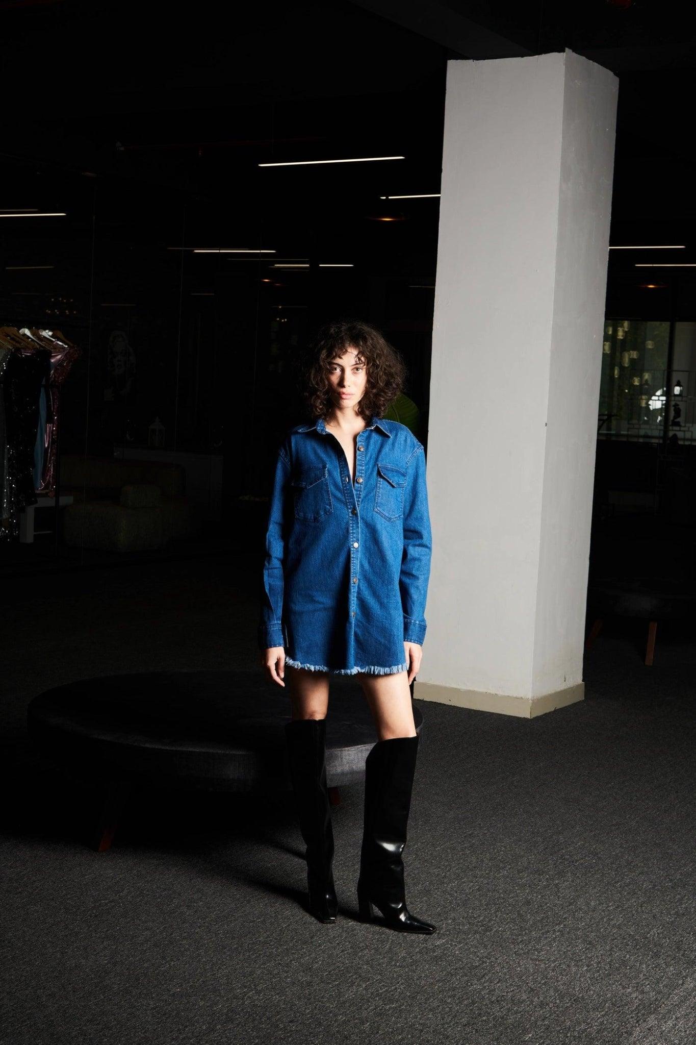 Blue Denim Shirt - Sotbella