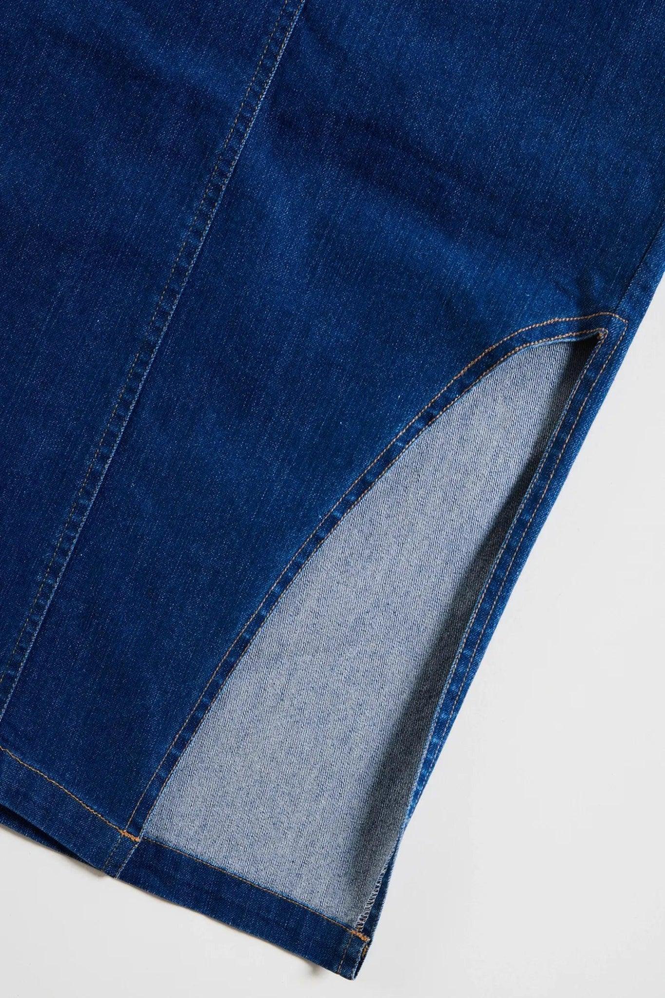 Blue Horizon Side-Slit Skirt - Sotbella