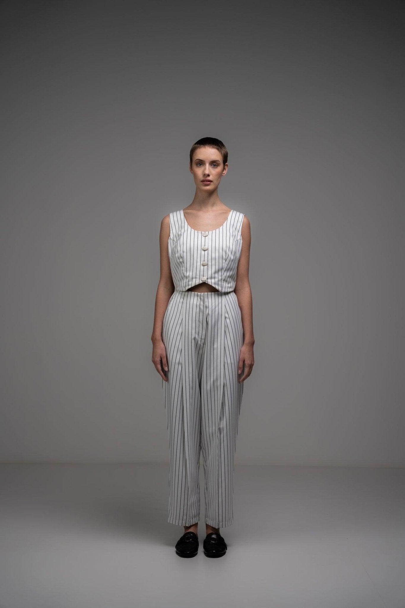 CHIQ STRIPED WORKWEAR CO-ORD SET - Sotbella