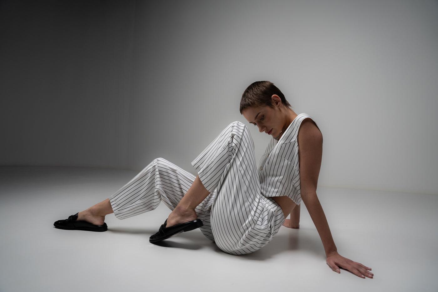 CHIQ STRIPED WORKWEAR CO-ORD SET - Sotbella