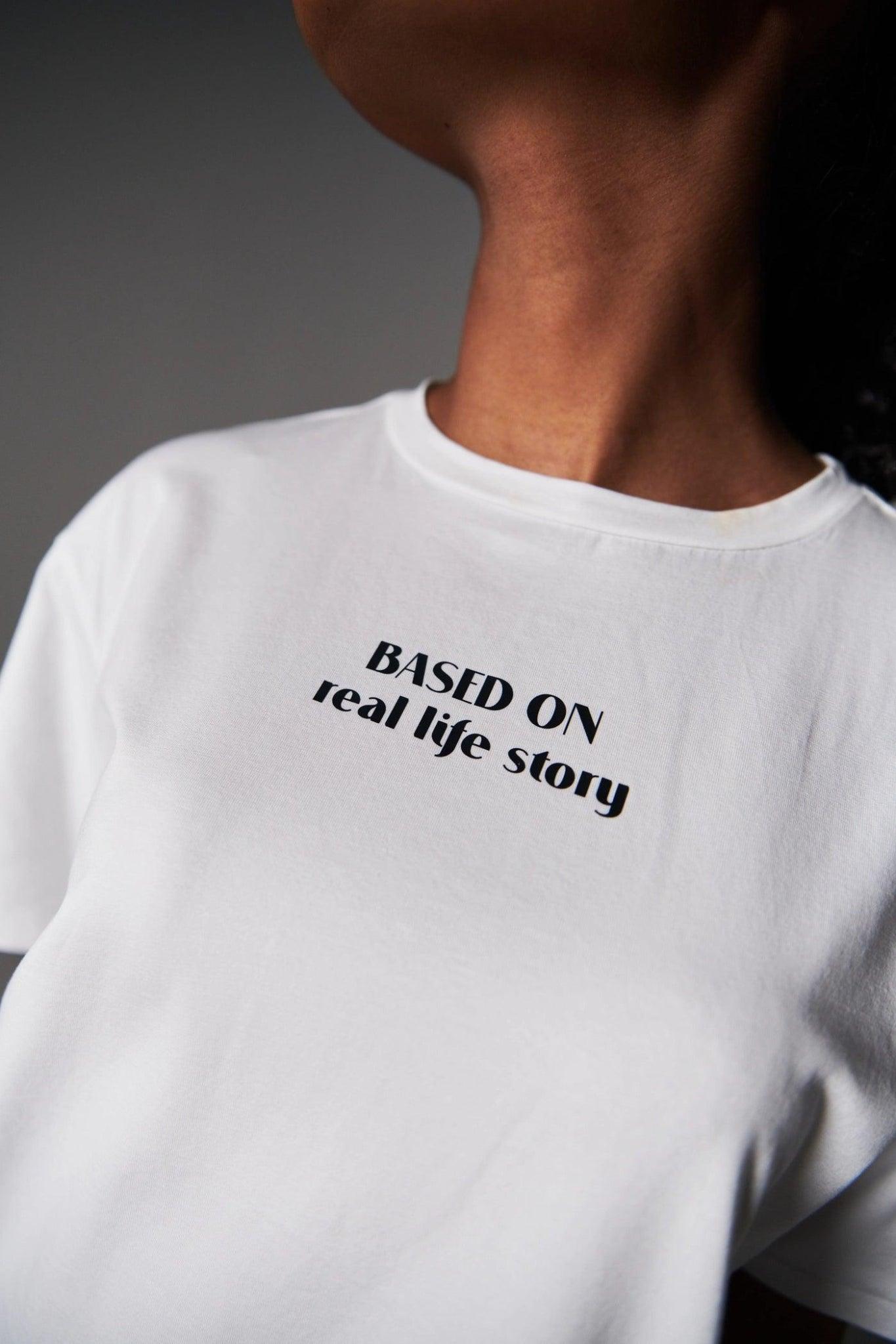 Classic Black Printed White T-Shirt - Sotbella