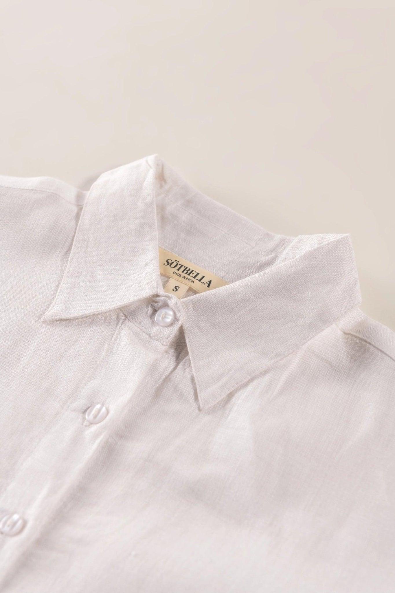 Cross Slit Linen Co-Ord Set - Sotbella