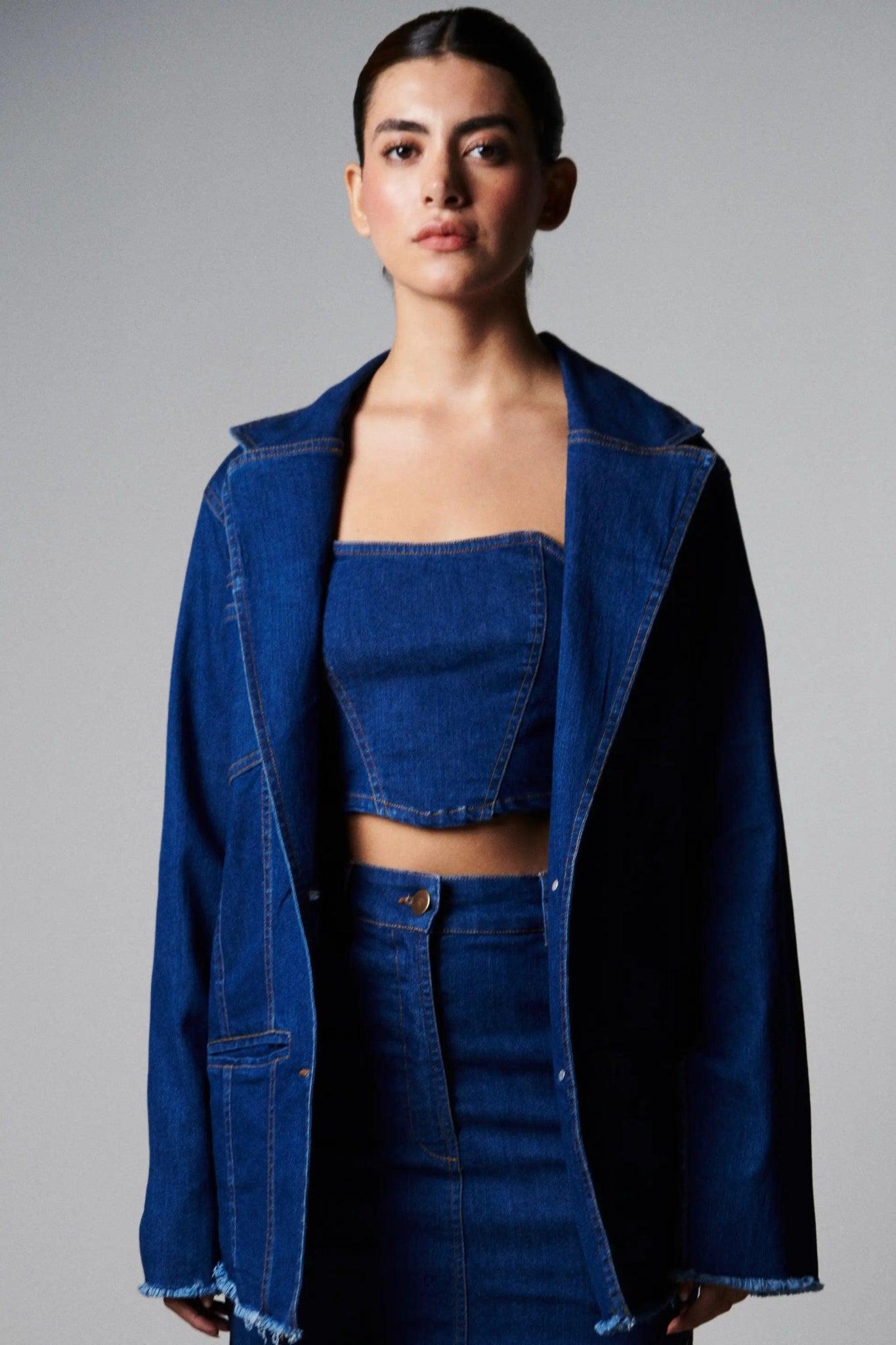 Denim Bustier Top - Sotbella