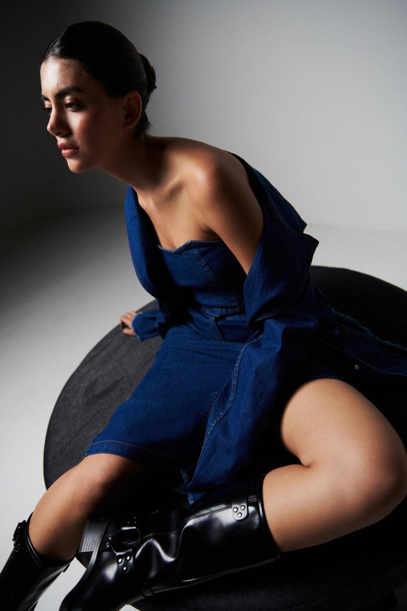 Denim Bustier Top - Sotbella