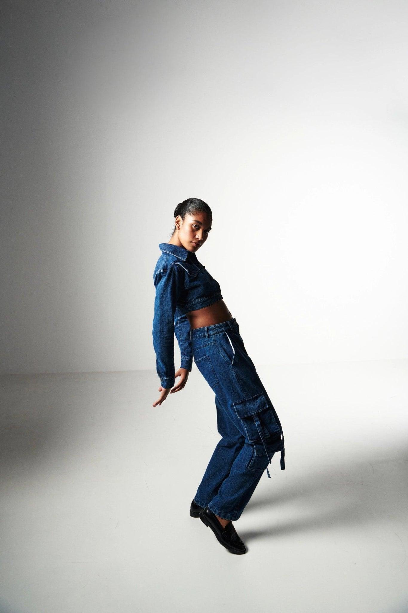 Denim Cargo Trousers - Sotbella