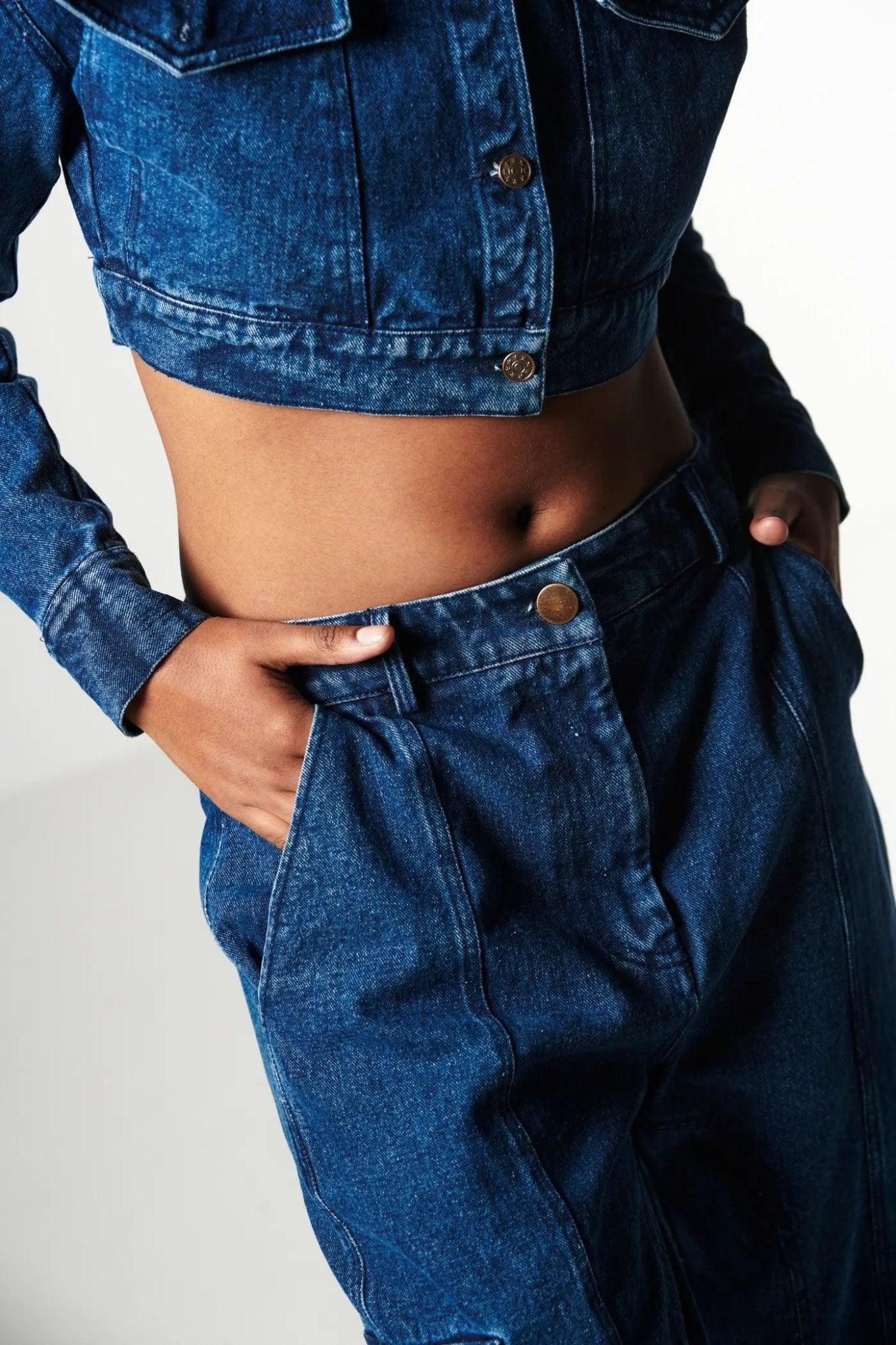 Denim Crop Jacket - Sotbella