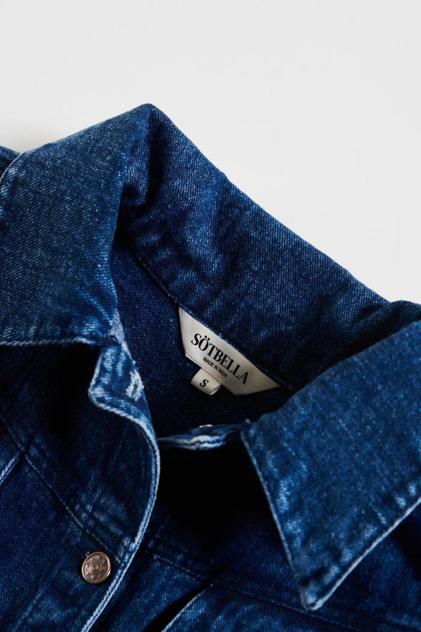 Denim Crop Jacket - Sotbella