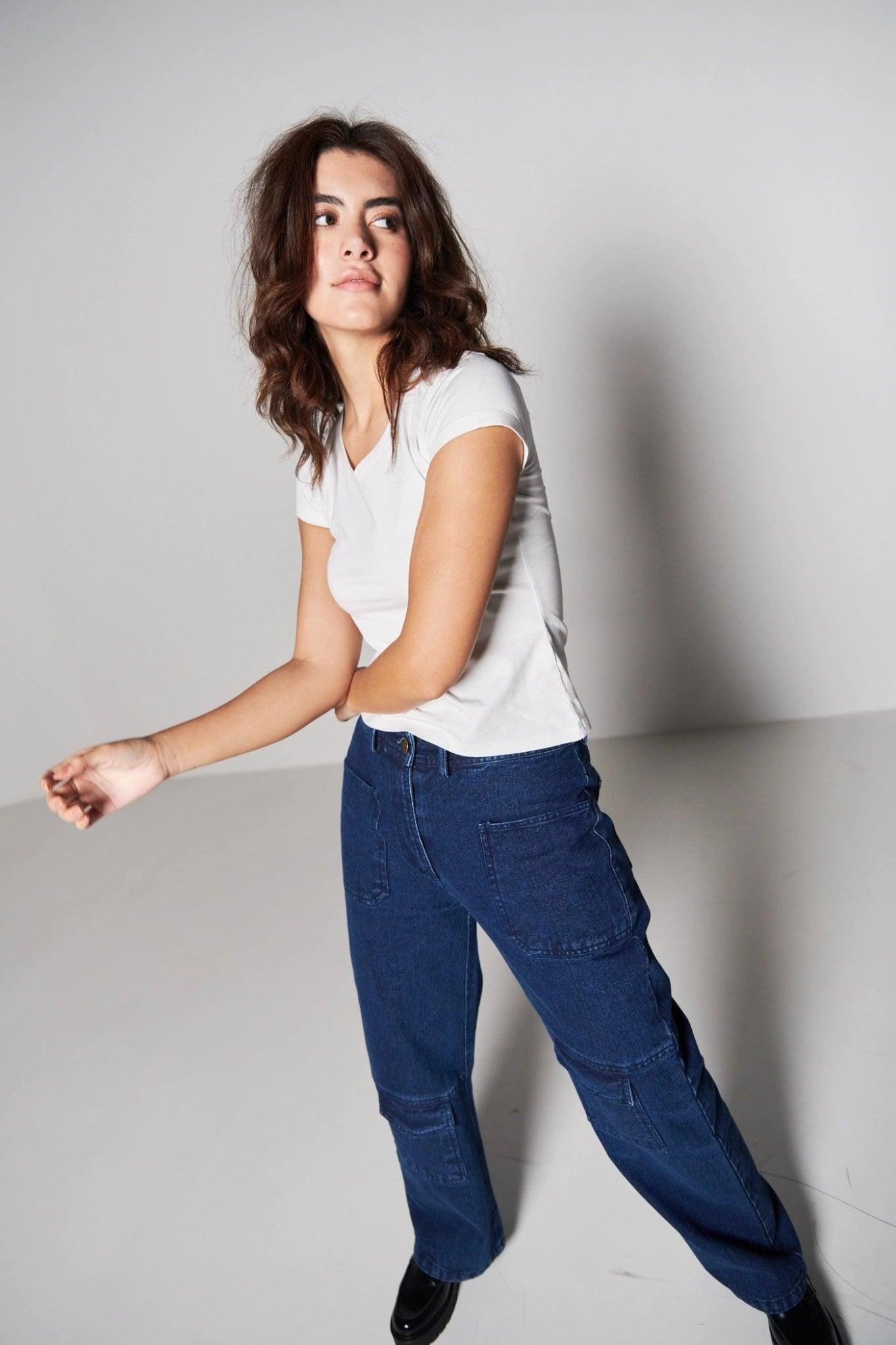 Denim Straight Pants - Sotbella