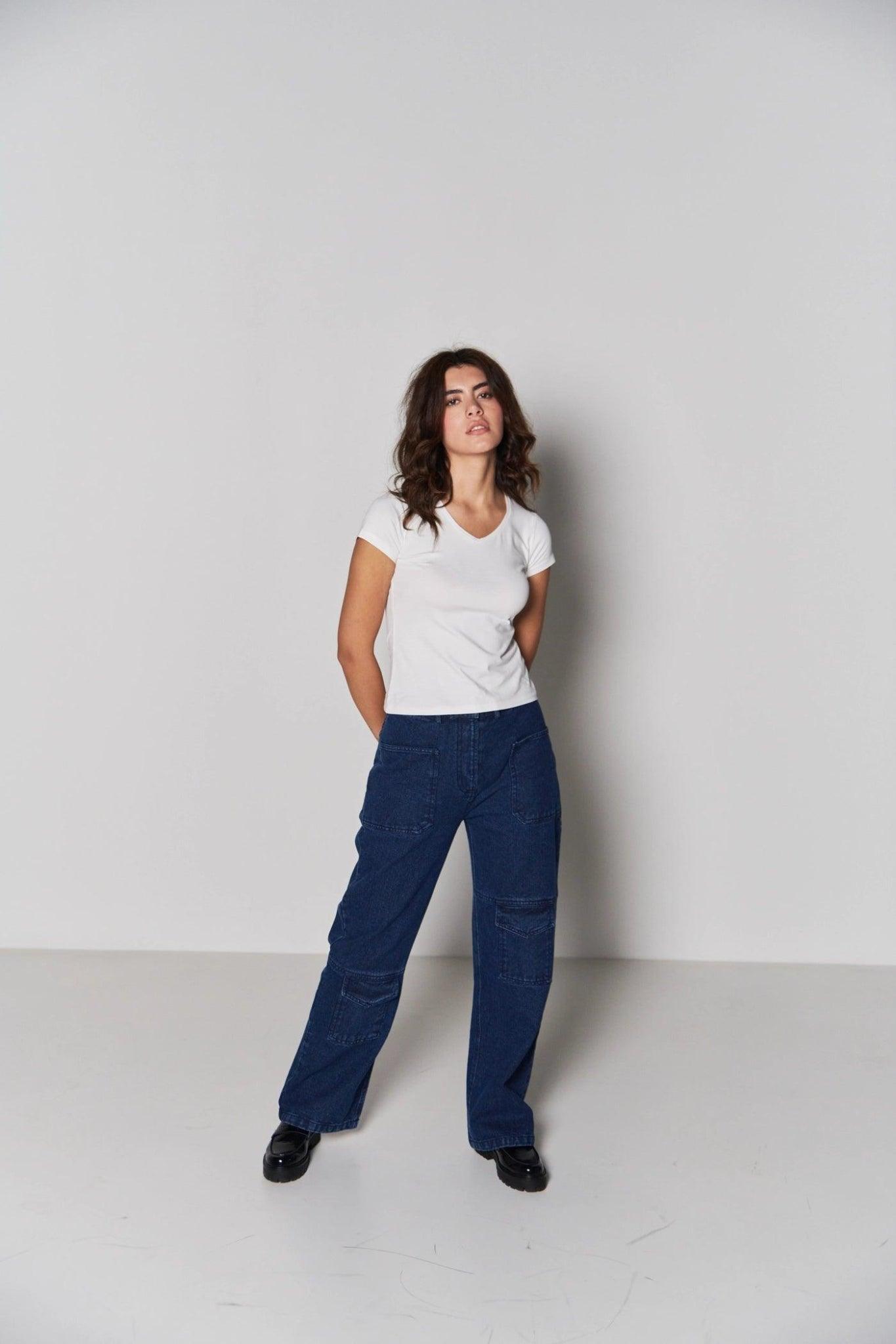 Denim Straight Pants - Sotbella