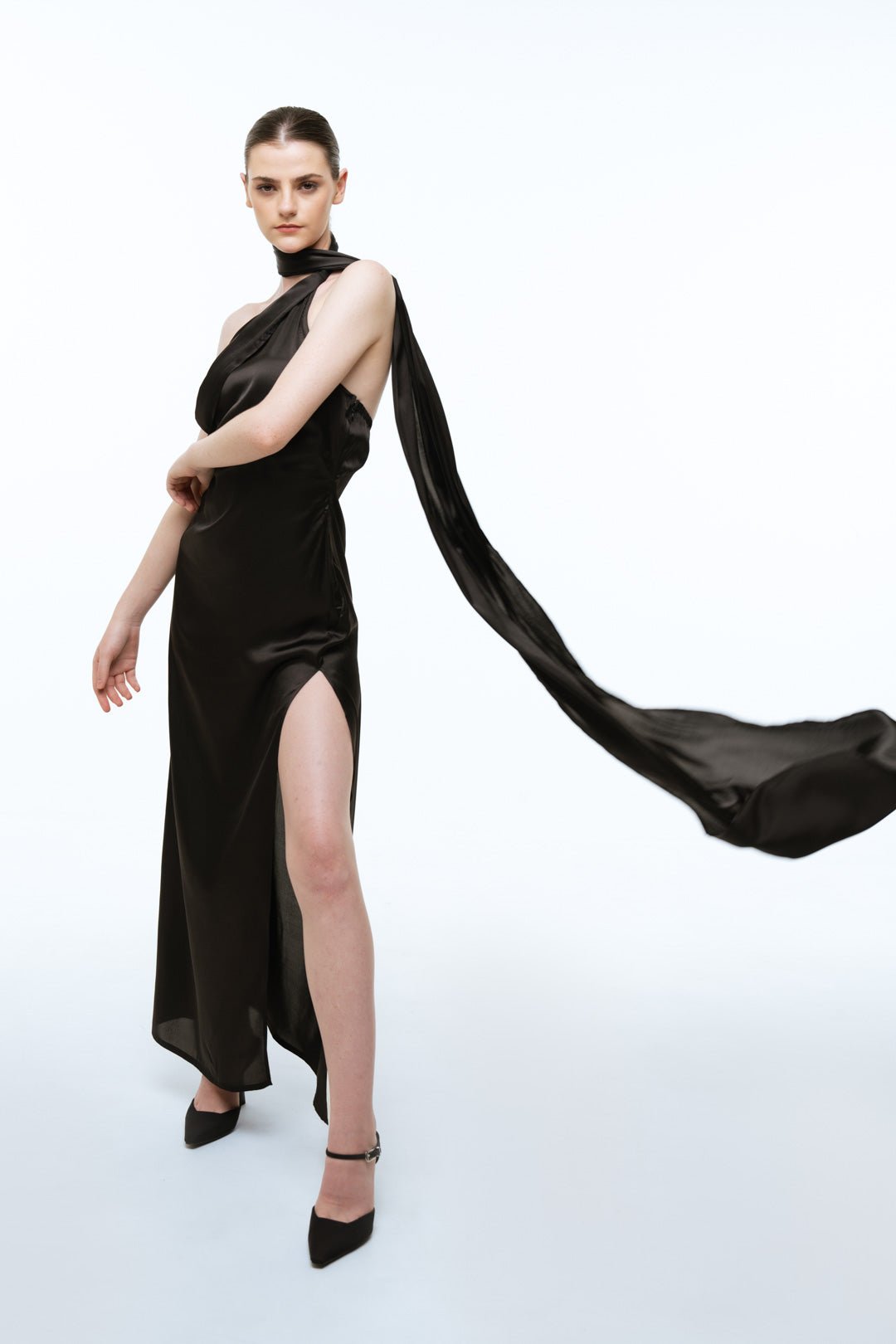 DRAPE SHAWL - NECK DRESS - Sotbella