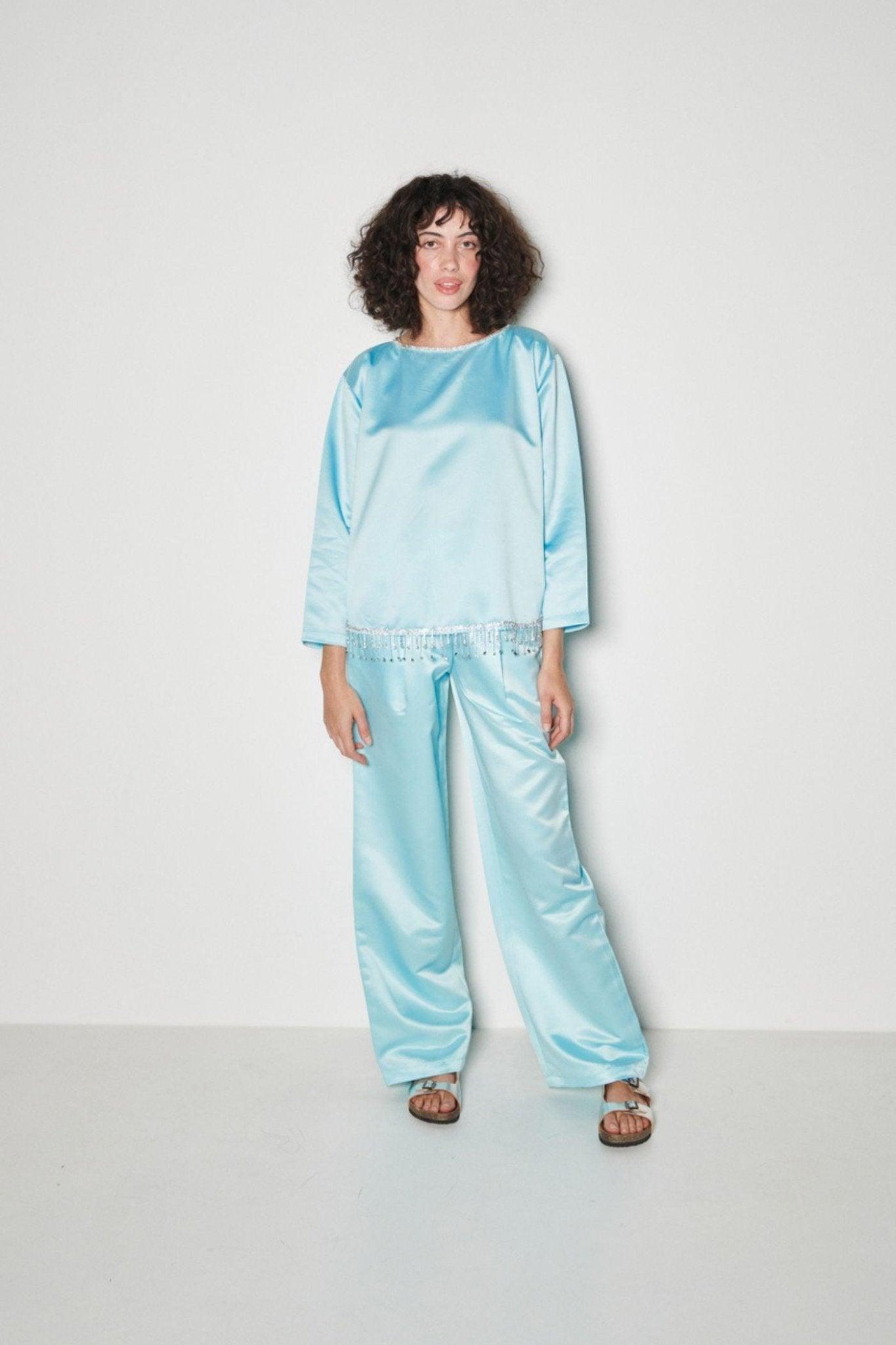 Elegant Blue Co-Ord Set - Sotbella