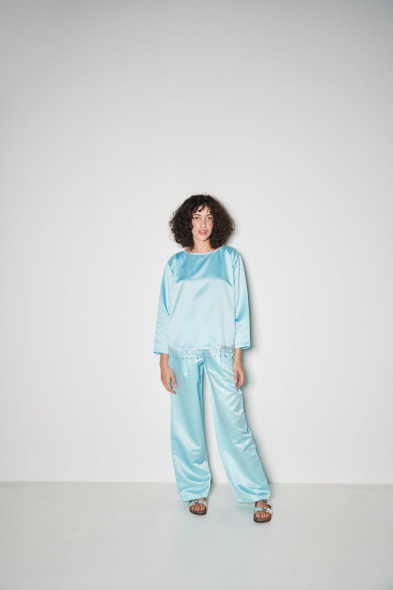 Elegant Blue Co-Ord Set - Sotbella