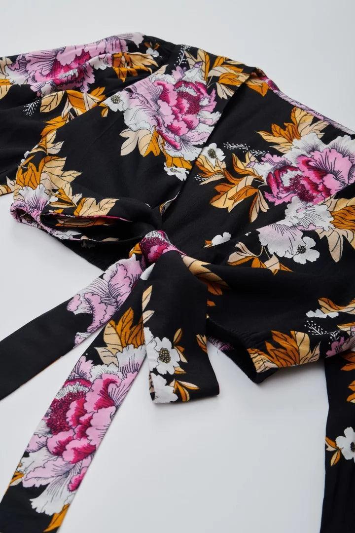 Floral Print Crop Top - Sotbella