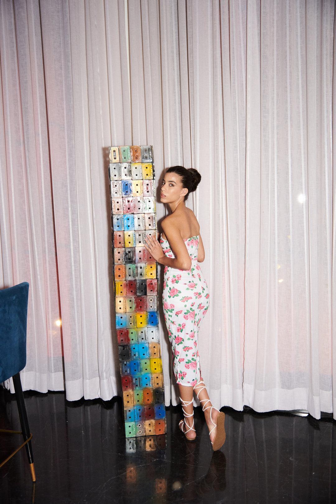 Floral Print Midi Dress - Sotbella