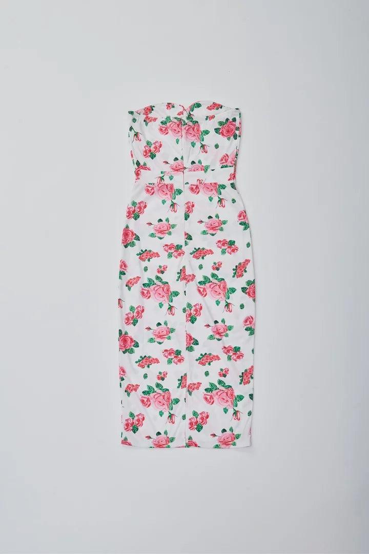 Floral Print Midi Dress - Sotbella