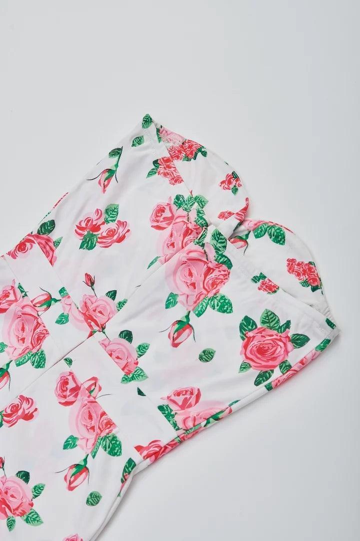 Floral Print Midi Dress - Sotbella