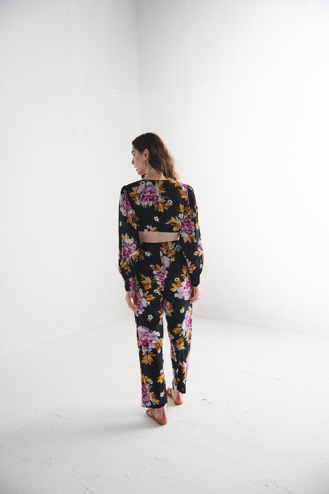 Floral Printed Pants - Sotbella