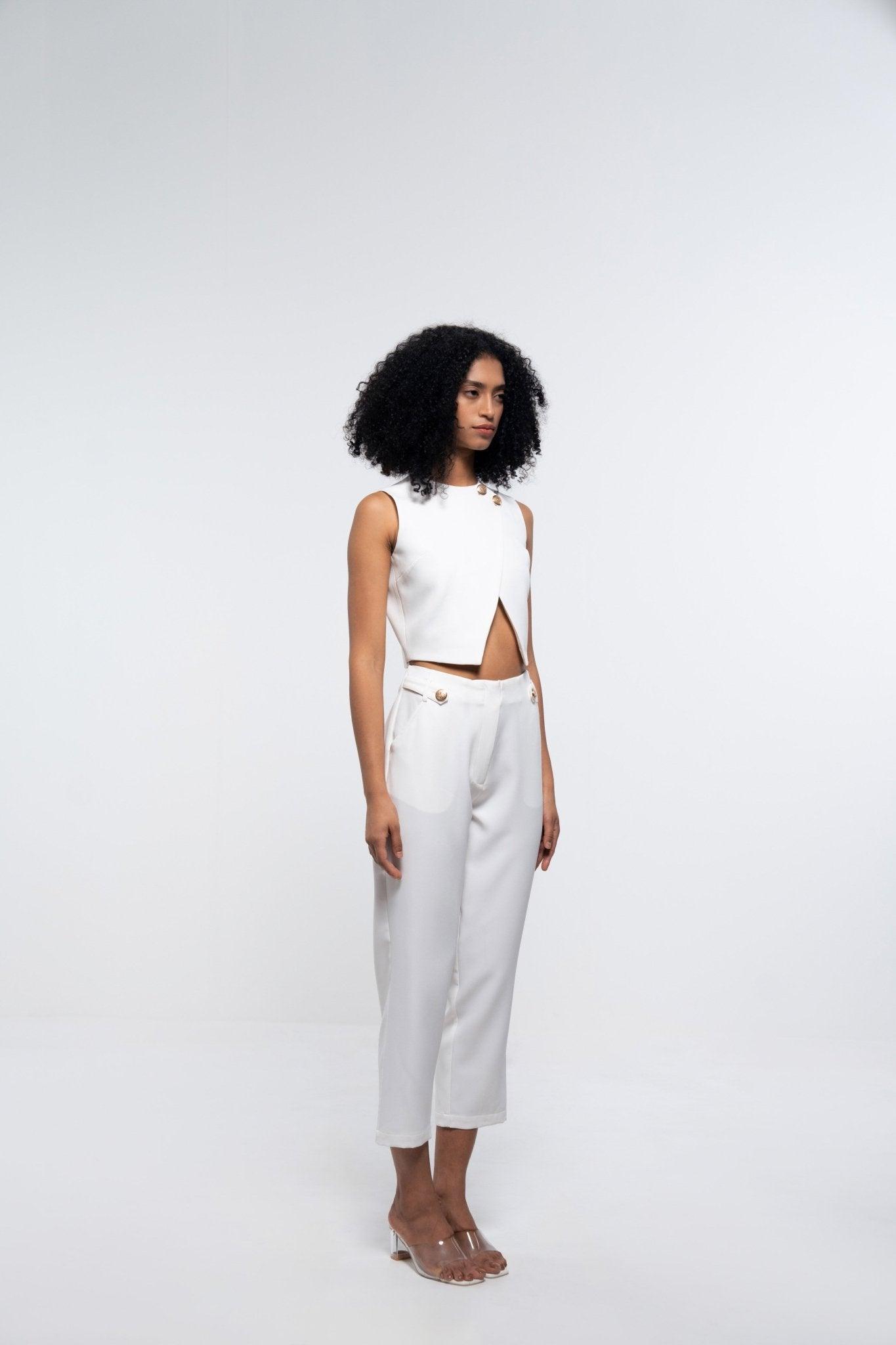 FORMAL ASYMMETRICAL OVERLAP TOP - Sotbella