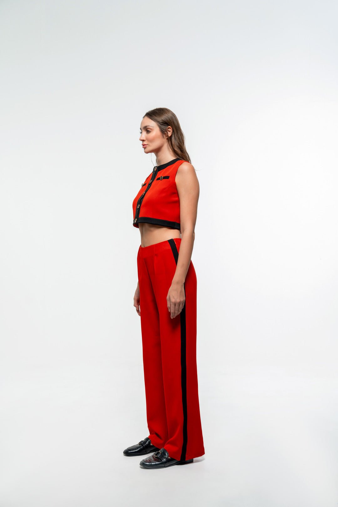 FORMAL RED TOP AND PANT CO - ORD SET - Sotbella