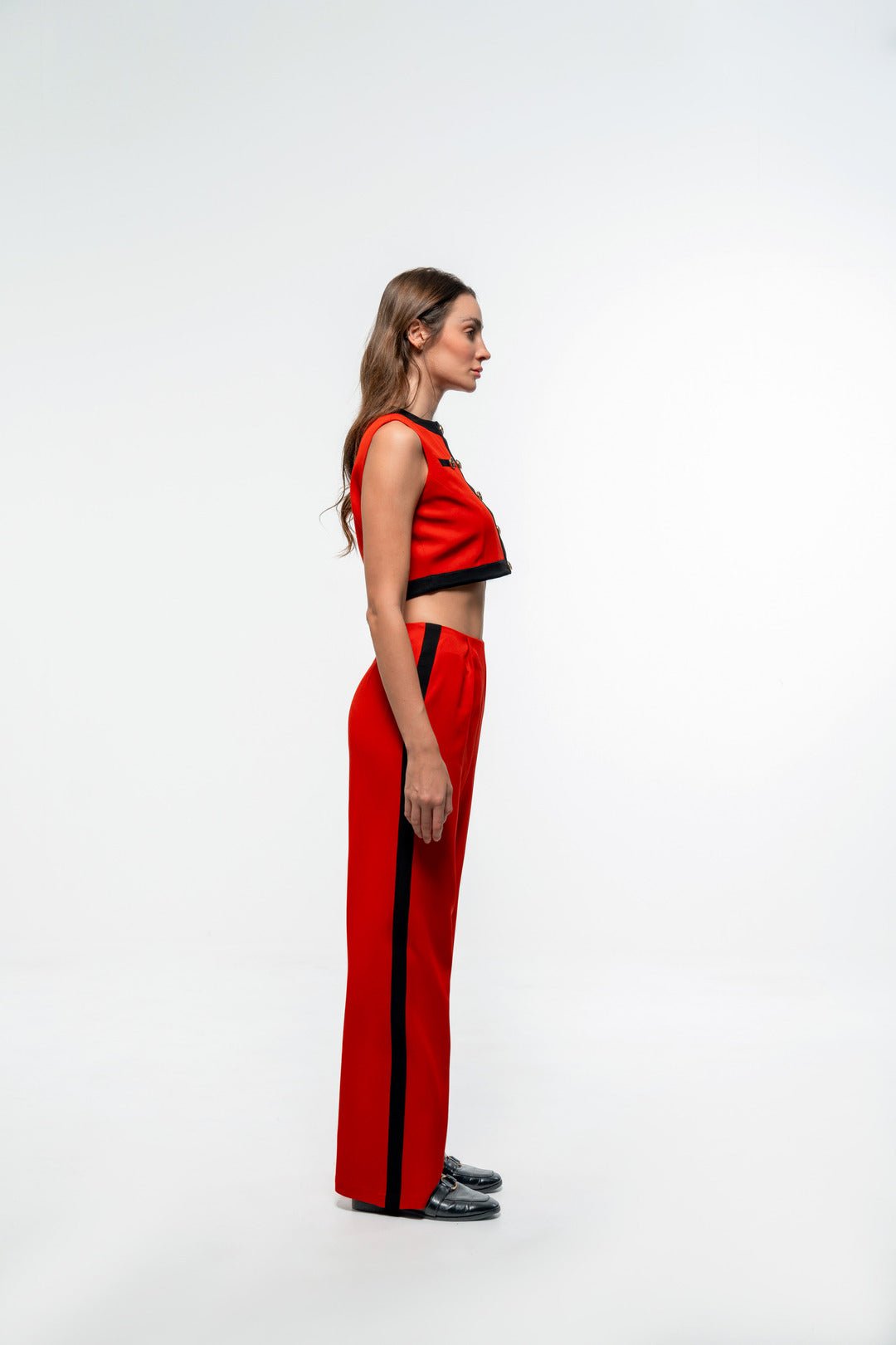 FORMAL RED TOP AND PANT CO - ORD SET - Sotbella