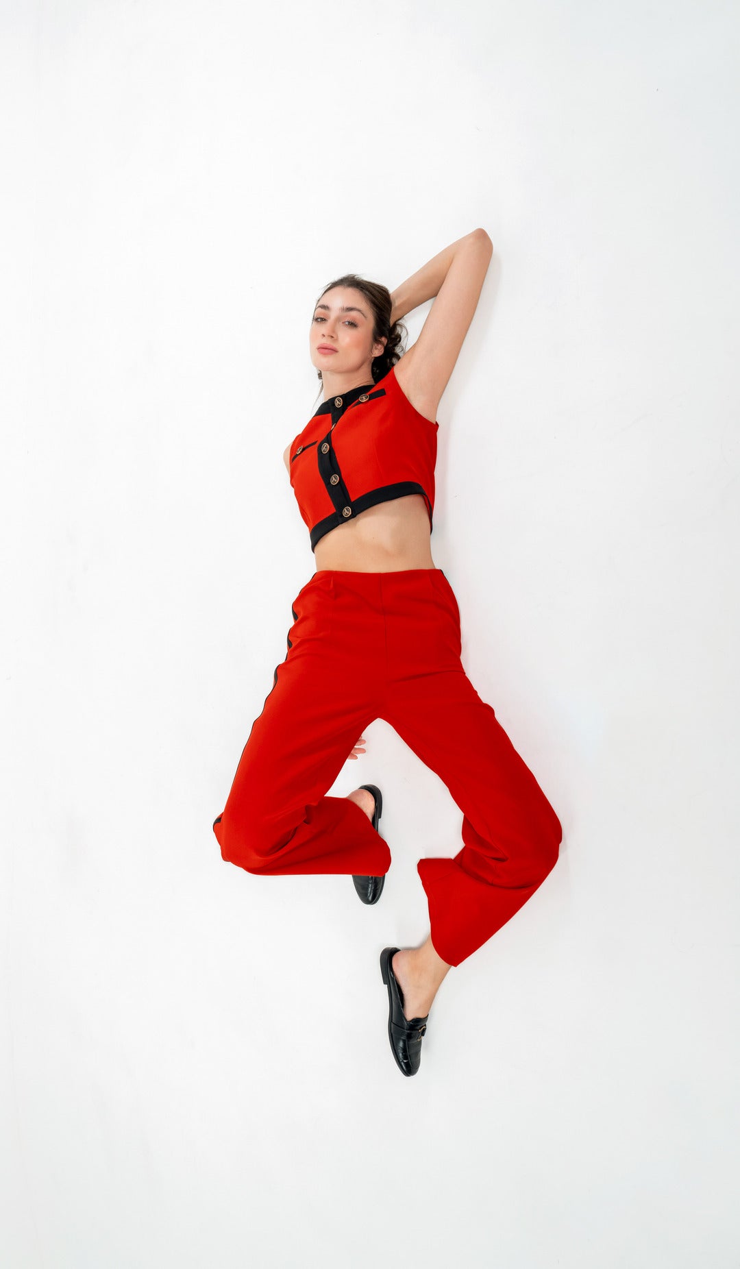 FORMAL RED TOP AND PANT CO - ORD SET - Sotbella