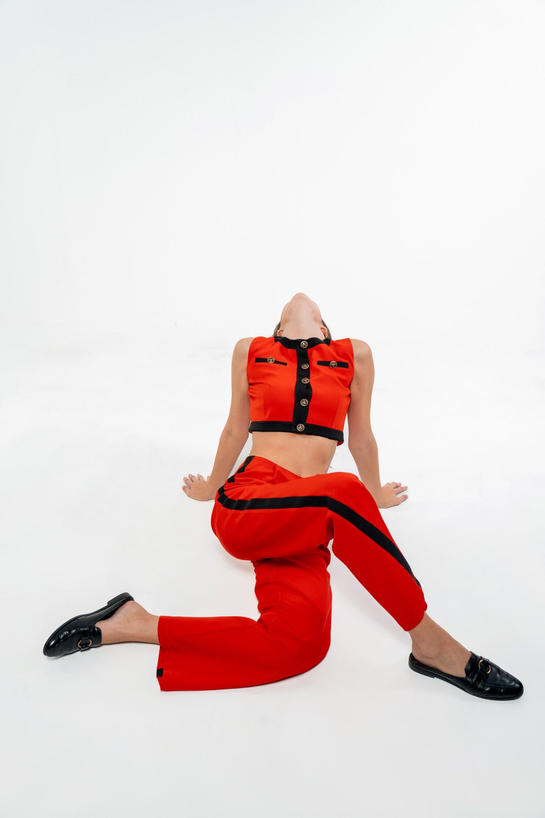 FORMAL RED TOP AND PANT CO - ORD SET - Sotbella