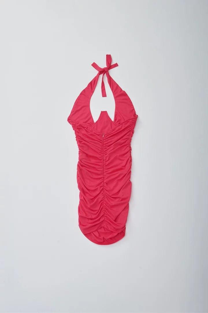 Fuchsia Pink Mini Dress - Sotbella