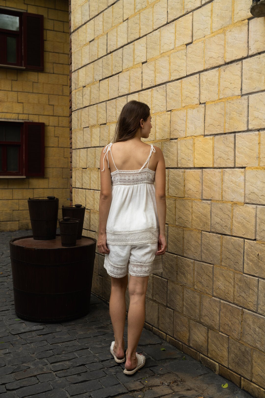 GAUZE TIE - DETAIL CO - ORD SET - Sotbella